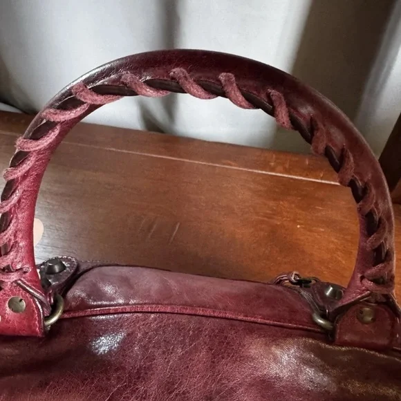 Balenciaga Burgundy Box Bag - Picture 7 of 15